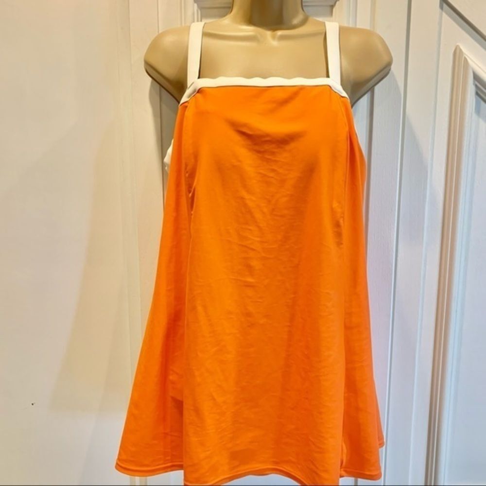 Roaman’s Orange One Piece Swimsuit 14W